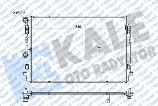 KALE 363240 Radyator A1 25-30-35tfsi 18-> - Vw Polo (Aw1) 1.0tsi 18-> T-Cross (C11) 1.0tsi 20-> - Seat Ibiza V (Kj1) Arona (Kj7) 1.0tsi 17-> - Skoda Scala (Nw1) Kamiq (Nw4) 1.0 1.5tsi 19-> (Mt) (Brazing)